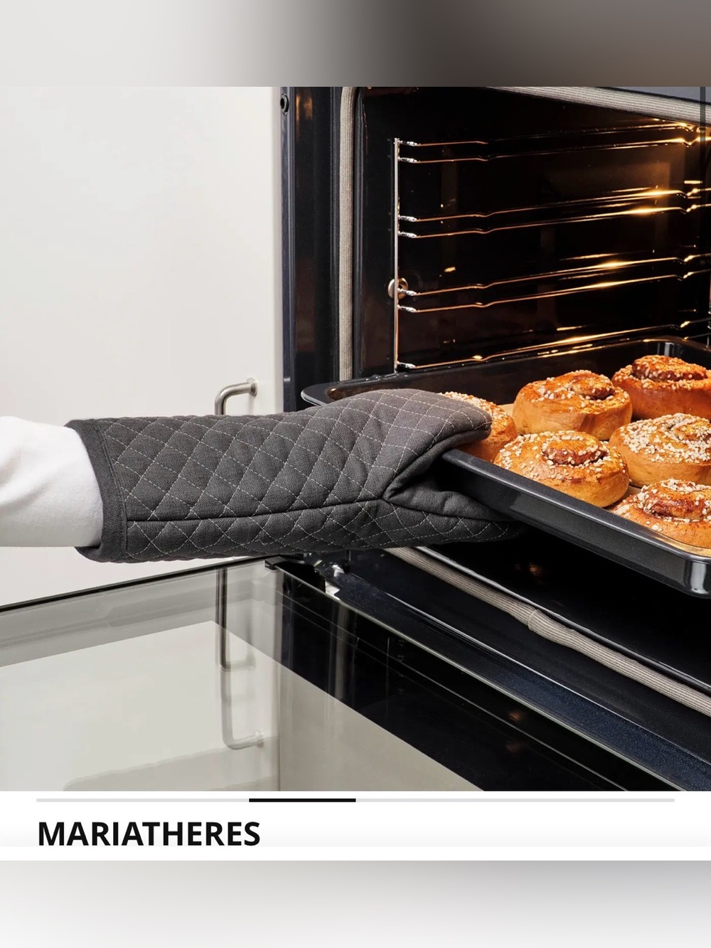 LOT OF 2 IKEA MARIATHERES Oven Mitt Gray 204.896.26